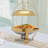 7.26Qt Gold Round Chafing Dish Buffet Warmers Sets