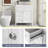 Oriah 30'' Single Bathroom Vanity with Ceramic Top,Modern Freestanding Undermount Bathroom Cabinet with 3 Drawers and Cabinet-663924563-663924562