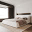 Très grand lit plateforme avec tête de lit matelassée - Velours noir et lit de construction élégante, tête de lit surdimensionnée, opulence de chambre en bois massif-215757735