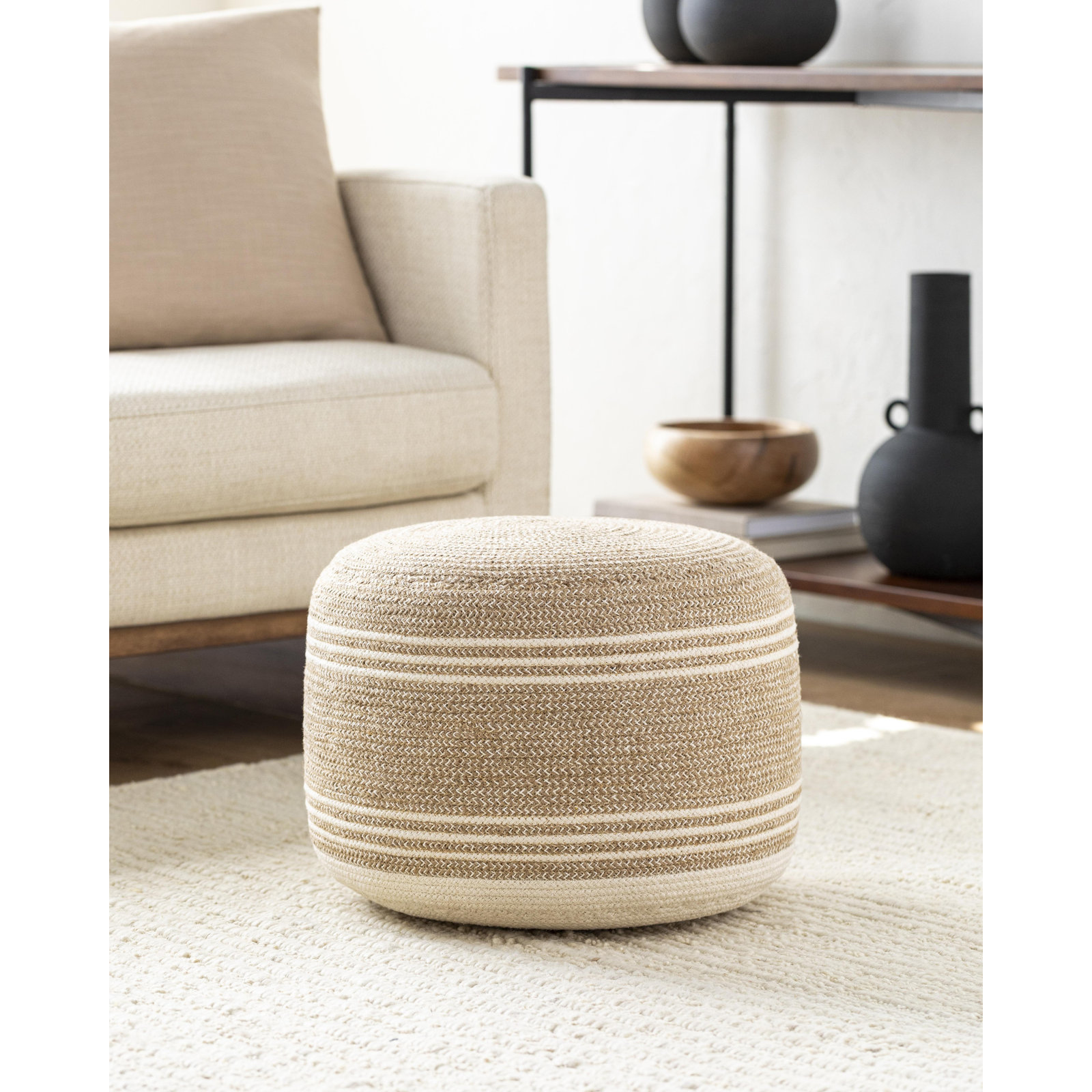 Heatherly Upholstered Pouf