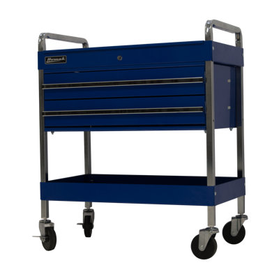 31.5'' W 2 -Drawer Steel Bottom Rollaway Chest with Wheels