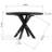 Thersia 47.3-Inch 6 Seats Round Solid Wood Dining Table-249043637-240197765