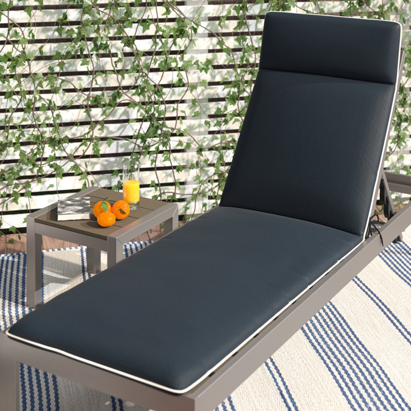 Sun Lounger Seat/Back Cushion, Navy