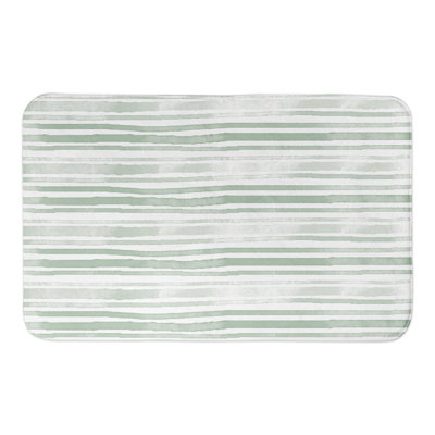 Dunneback Rectangle Non-Slip Striped Bath Mat