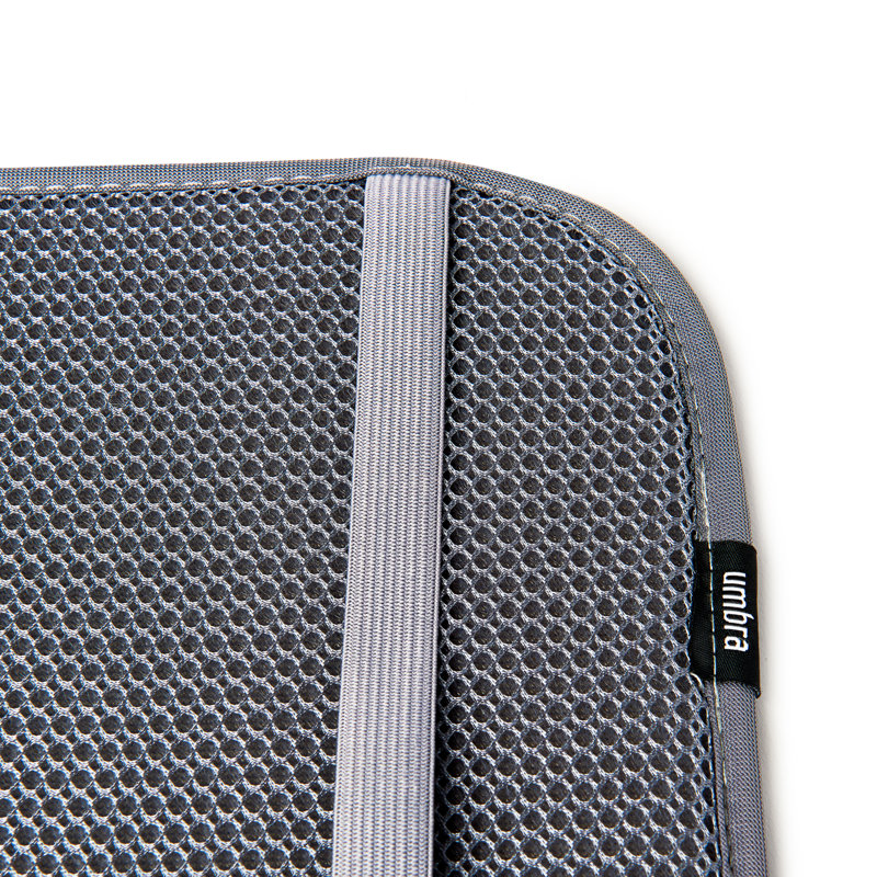 Charcoal Foldable Microfiber Dish Drying Rack with Mat