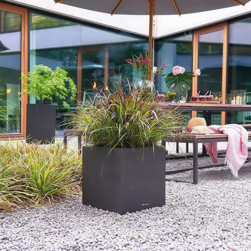 Canto Planter Box, 40cm H x 40cm W x 40cm D, Graphite Black