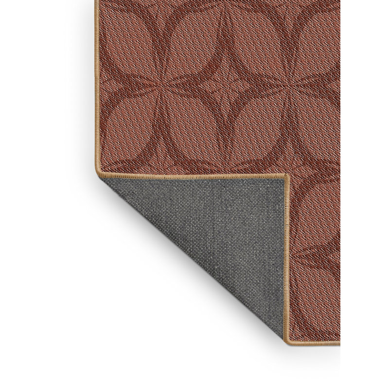 Tapis de zone brun à motif, Rectangle 2 pi x 3 pi