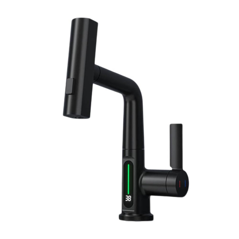 Single-handle Bathroom Faucet, Black
