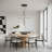 40 Inch Modern Chandelier 5-Lights Kitchen Island Pendant LED Dimmable Stairs Entryway Foyer-2125416796
