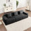 Canapé modulaire sans siège à 3 places, canapé modulaire Cloud avec assise profonde, canapé modulaire moderne à 3 places avec coussins décoratifs Tissu en velours côtelé