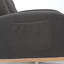 Chaise berçante moderne avec repose-pieds réglable