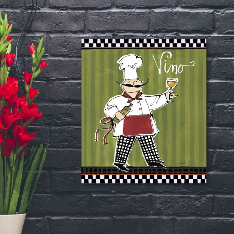 «Chefs on the Go IV» par Anne Tavoletti, art mural sur toile, H 24 po x l 20 po x P 0,75 po