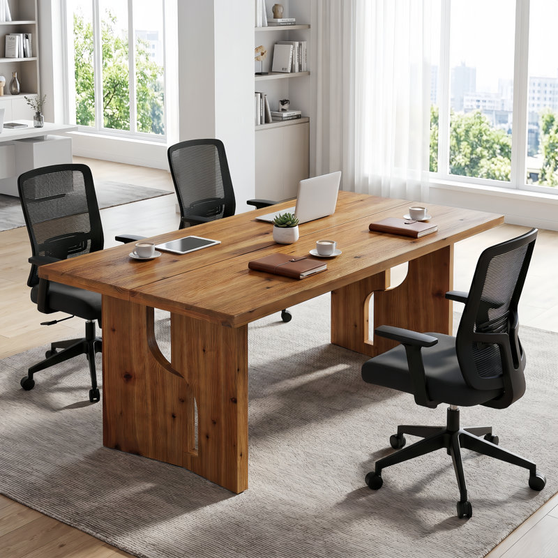 159.99cm Solid Wood Rectangle Conference Table