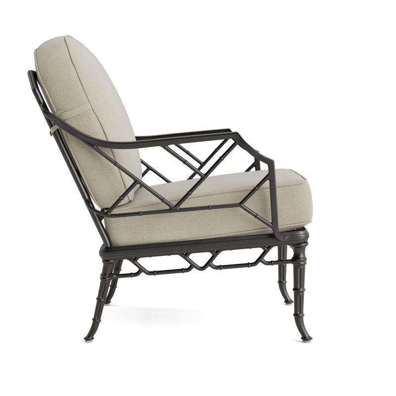 Calcutta Outdoor Lounge Chair, Fusion Dove, Textured Pewter