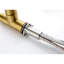 Robinet d'évier de cuisine en or brossé avec douchette extractible - 360 rotatif, jet et options pour toutes les utilisations, finition anticorrosion, poignée simple pour contrôler le débit de la température de l'eau, fabrication en acier inoxydable-791226414