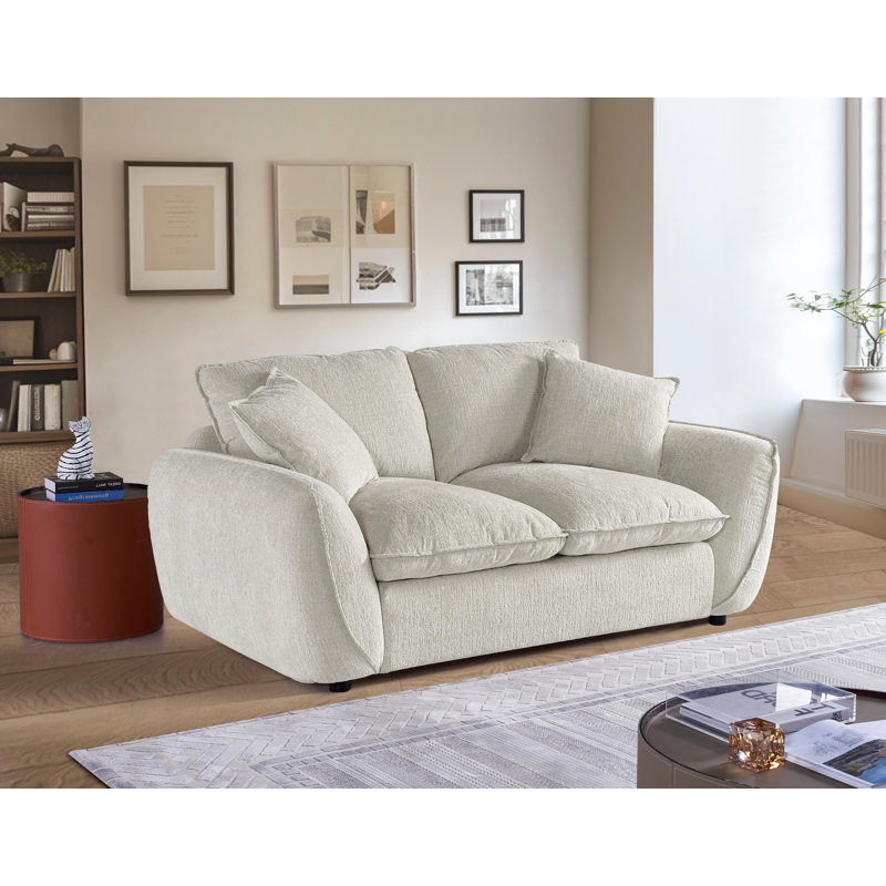 Oversized Soft Modern Sofa With Deep Seat, 34.5" H x 80" W x 40.5" D, Gray