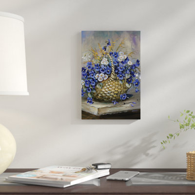 " Basket In Blue " Oil