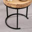 Ensemble de 2 tables d'appoint gigognes, tables de bout peu encombrantes avec rebords surélevés, tables d'appoint compactes avec plateau imperméable résistant aux égratignures et structure en métal