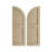 Timberthane Two Equal Flat Panel w/Quarter Round Arch Top Shutters-64351031-64351032-64351044