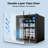 Simzlife 17"W 50 Cans 1.3 Cubic Feet Convertible Beverage Refrigerator with Wine Storage and with Glass Door