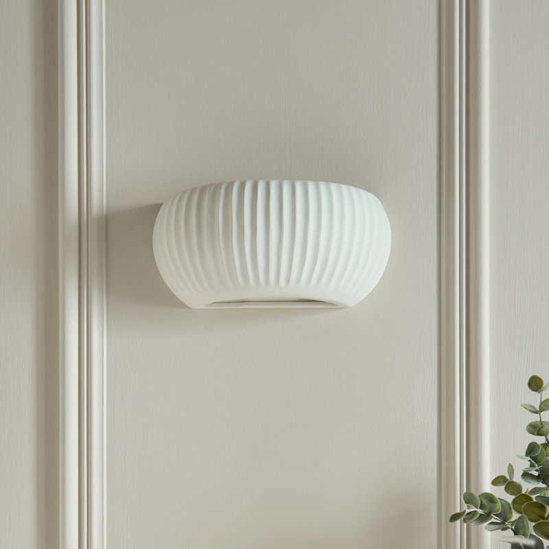 Ceramic Flush Mounted Sconce