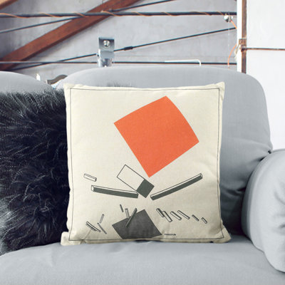 Two Quadrants Square Throw Cushion