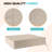 Indoor/Outdoor 5" Thick Deep Seating Cushion Set Seat/Back Cushion for Chairs Loveseats Sofas-111954910