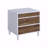Two-Tone Finish Bedroom Nightstand With 3-Drawers
