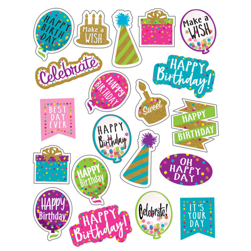 Autocollants de confettis festifs