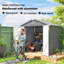 Mazzariello 8 ft. W x 6 ft. D Dome Garden Shed