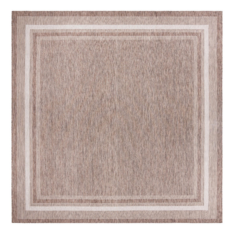 Tapis intérieur / extérieur Sevinc, Brown, Square 13'