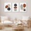 Ensemble de 3 reproductions d'art mural encadrées Minimal Neutral Pebble Shapes-123941252-123941256
