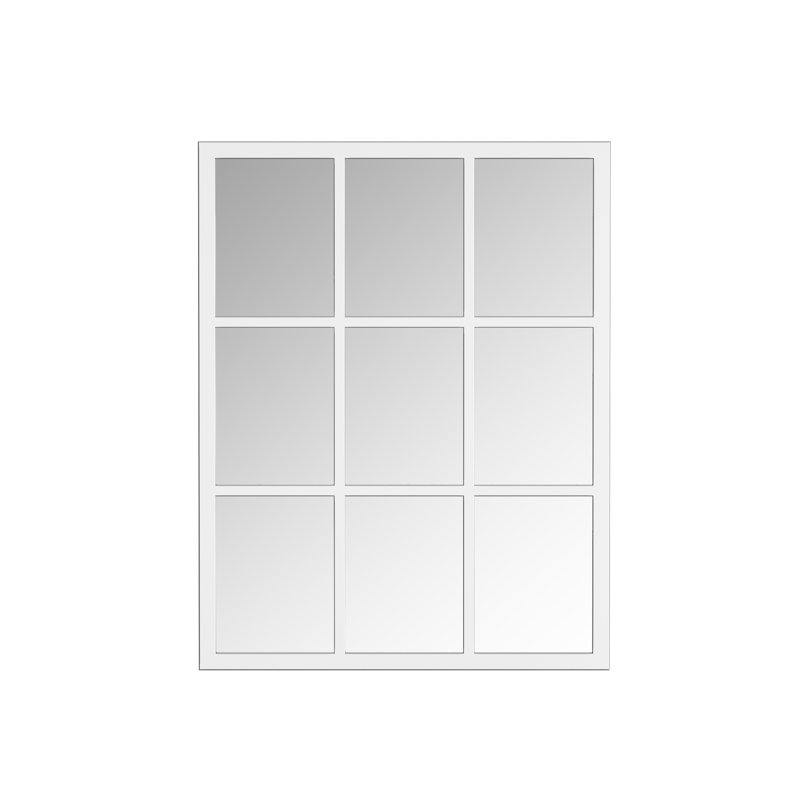 Miroir mural en métal, Argent