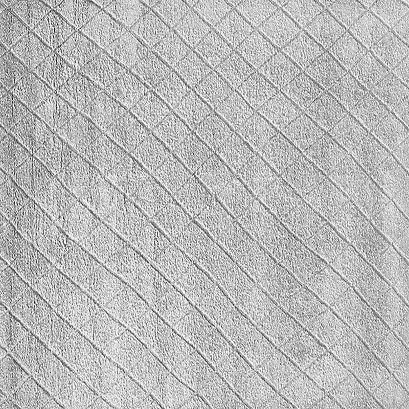 Tapis oriental gris en laine fabriqué à la machine Oriental, Carré 6 pi
