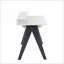 Bureaux, blanc contemporain & amp; Bureau gris en bois avec 2 tiroirs Tablette surélevée par LumiSource | Blanc | Bois