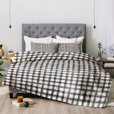Modern & Contemporary Polyester Plaid Comforter