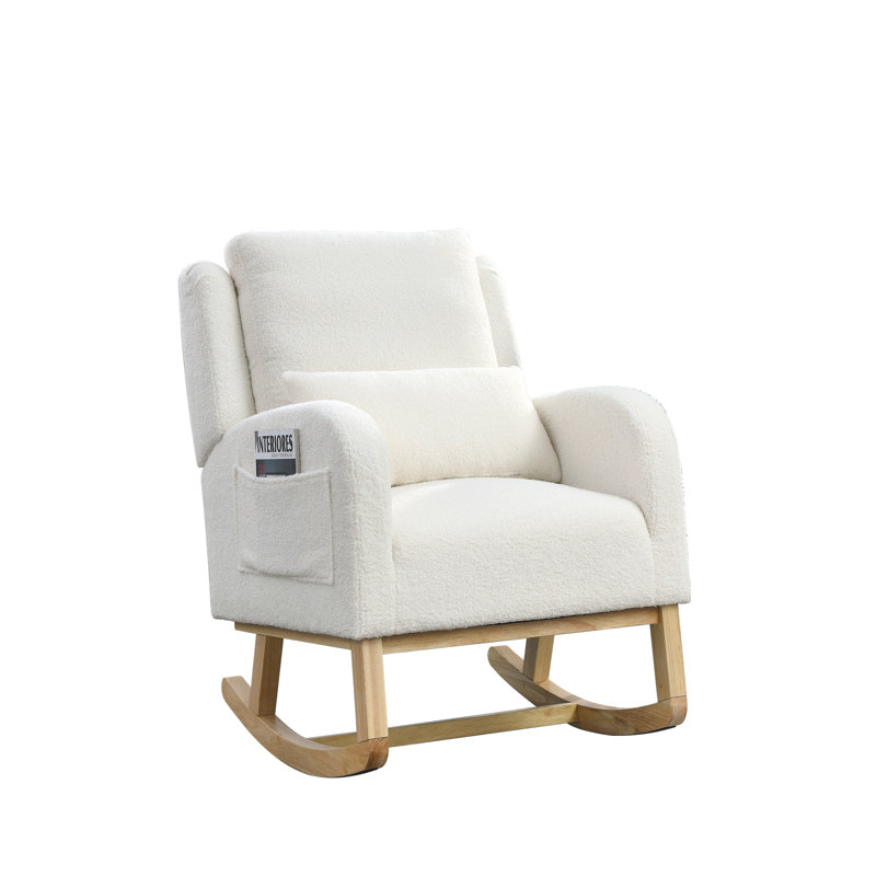 Chaise d'appoint à bascule Teddy White
