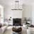 8 Light  Glass Mid Century Chandelier-947264661