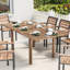 Outsunny Extending Garden Table 6-8 Seater 140/180x95x74 cm Natural