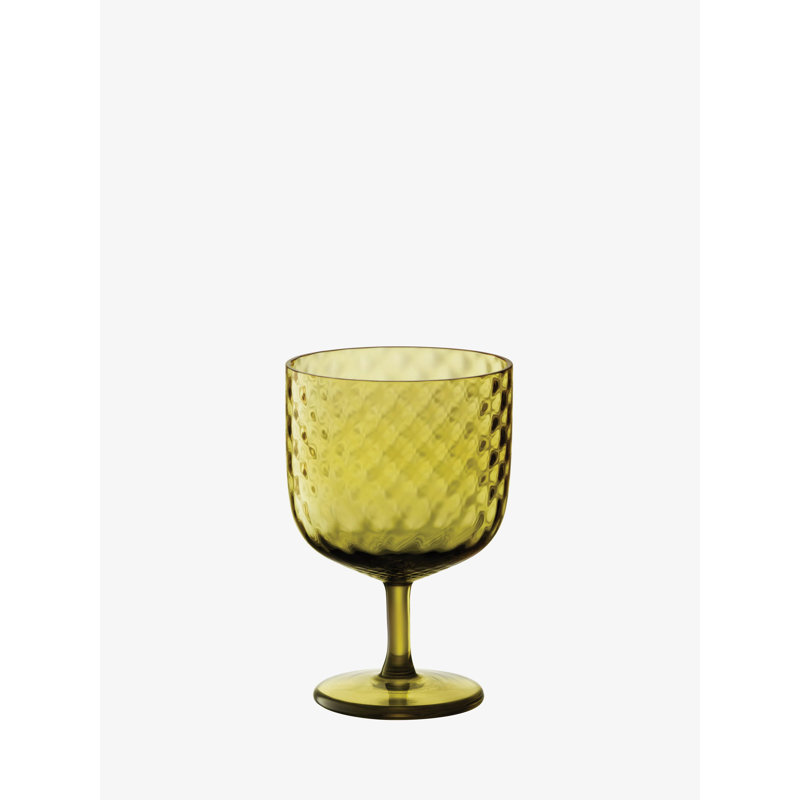 Dapple Handmade Red Wine Glass, Woodland Green