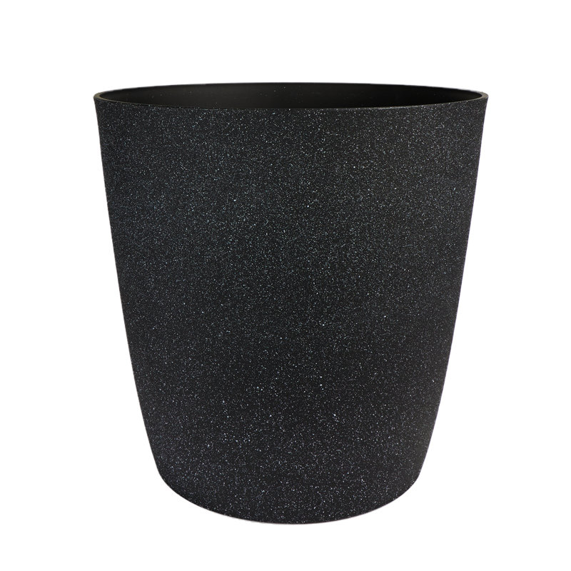 Vondia Pot Planter, 12.13" H x 12.13" W x 12.13" D, Black Sand
