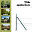 Vidaxl Hexagon Fence Green Steel-114621417