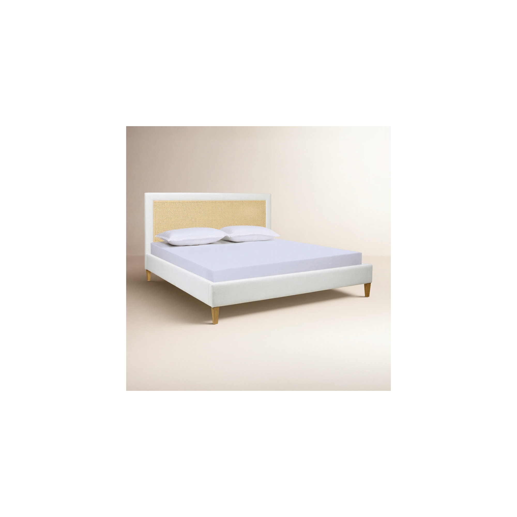 Billingsly Upholstered Cane-Back Bed, Queen 1