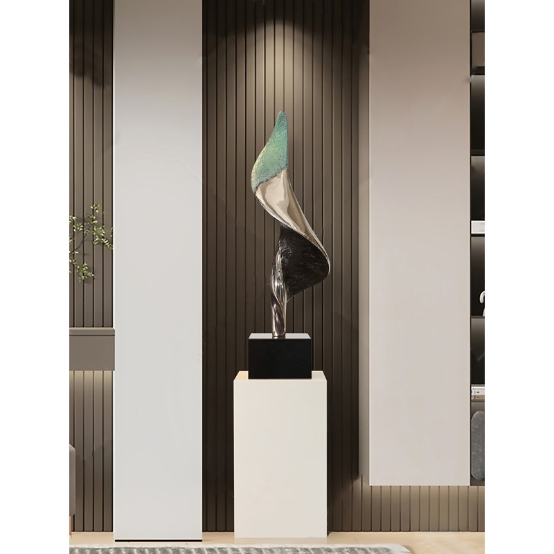 Modern And Thriving Abstract Fiberglass-Reinforced Marble Base Decorative Items