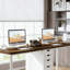 Bureau d'ordinateur, bureau pour deux personnes, bureau de travail
