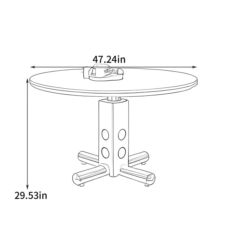 Petite table de salle à manger, Noir