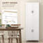 Garde-manger autoportant 72 po, armoire de rangement à 4 portes avec tablettes réglables, armoire de cuisine avec portes et tablettes