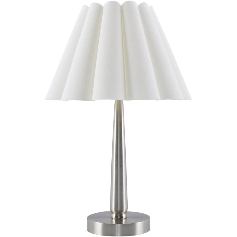 Condurso Accent Table Lamp, Silver, 18" H x 12" W x 12" D