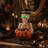 Lighted Skeleton Pumpkin Candy Bowl