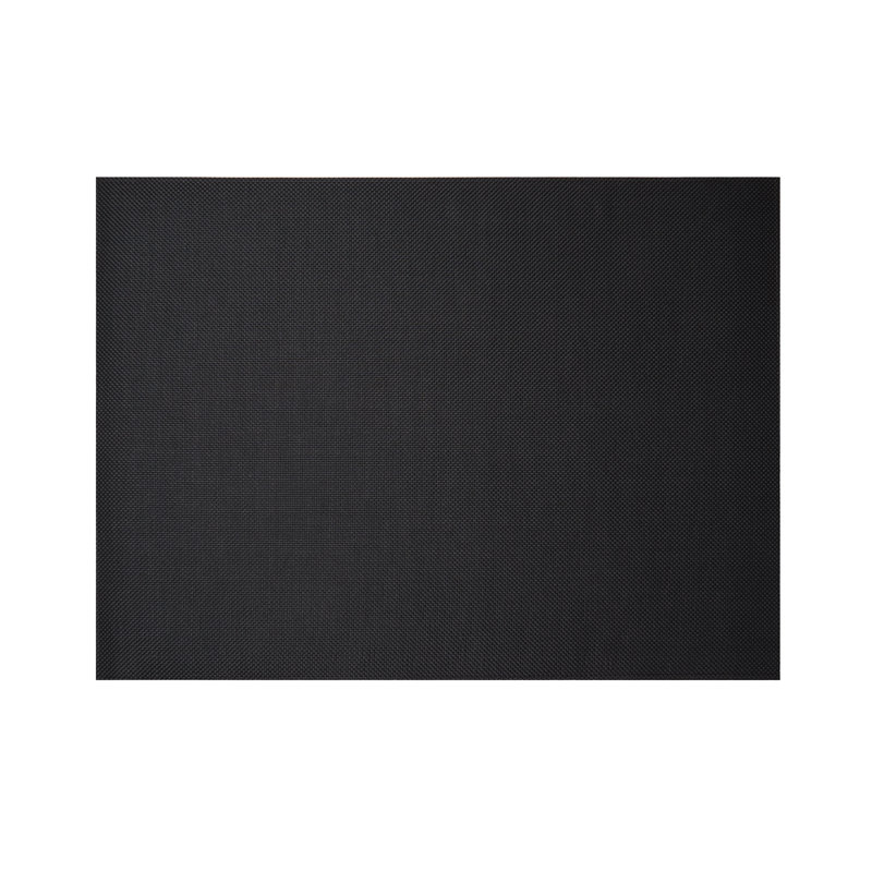 Modern Basketweave Black Rectangular Synthetic Floor Mat - 23"x36"